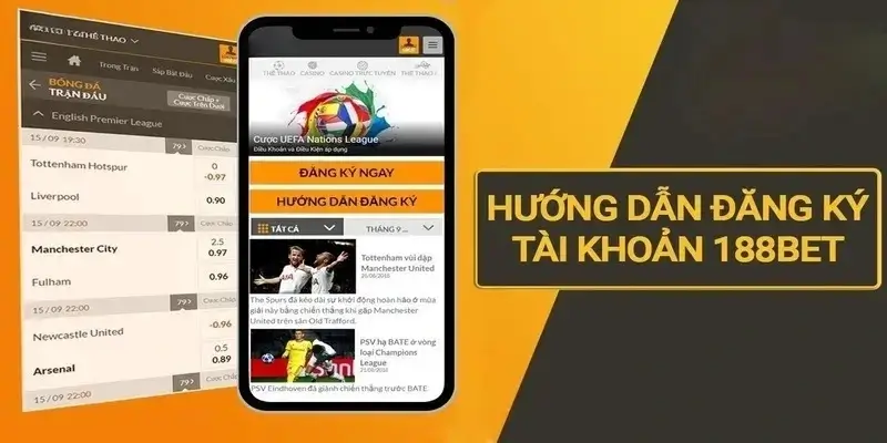 188bet cung cấp quy trình đăng ký vô cùng đơn giản